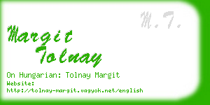 margit tolnay business card